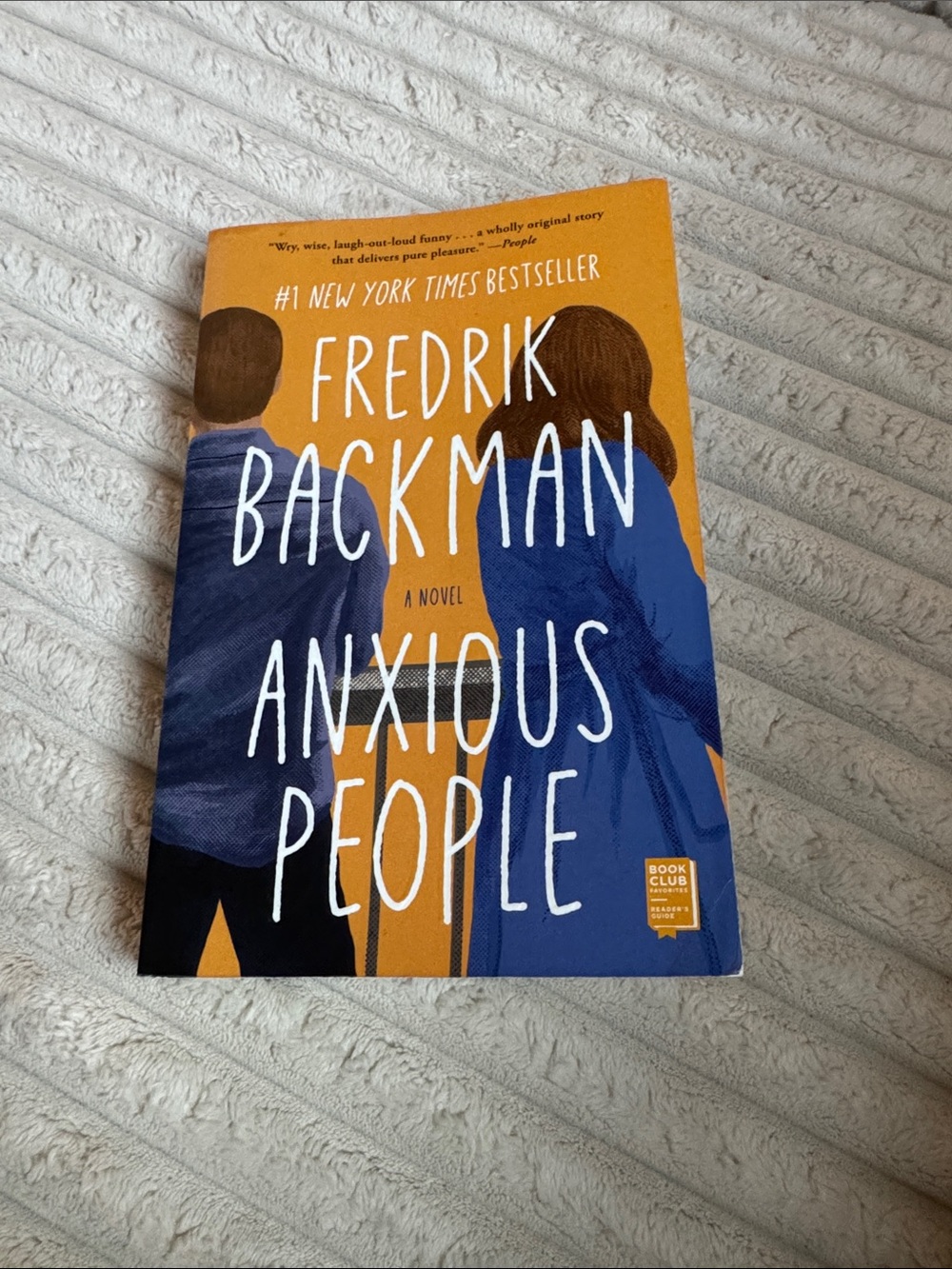 Fredrik Backman - Anxious People (Yellow & Blue Cover)